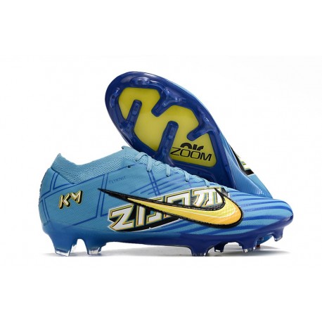 Scarpa da Calcio Nike Mercurial Vapor 15 Elite FG X Mbappe Blu Baltico Bianco