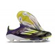 Scarpe Adidas F50+ Senza Lacci FG Unity Viola Bianco Limone Lucido