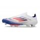 Scarpe Adidas F50+ Senza Lacci FG Ftwr Bianco Rosso Solare Blu Lucido