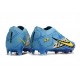 Scarpa da Calcio Nike Mercurial Vapor 15 Elite FG X Mbappe Blu Baltico Bianco