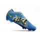 Scarpa da Calcio Nike Mercurial Vapor 15 Elite FG X Mbappe Blu Baltico Bianco