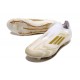 Scarpe da Calcio Adidas F50 Elite LL FG Ftwr Bianco Oro Met Ftwr Bianco