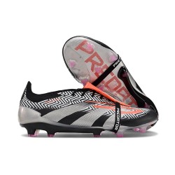 Adidas Predator Elite Foldover Tongue FG Nero Argento Rosso