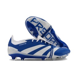 Adidas Predator Elite Foldover Tongue FG Blu Bianco