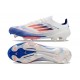 Adidas F50 + Elite FG Bianco Blu Lucido Rosso Solare