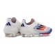 Adidas F50 + Elite FG Bianco Blu Lucido Rosso Solare