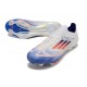 Adidas F50 + Elite FG Bianco Blu Lucido Rosso Solare