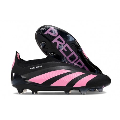 Adidas Predator Elite Senza Lacci FG Nero Rosa