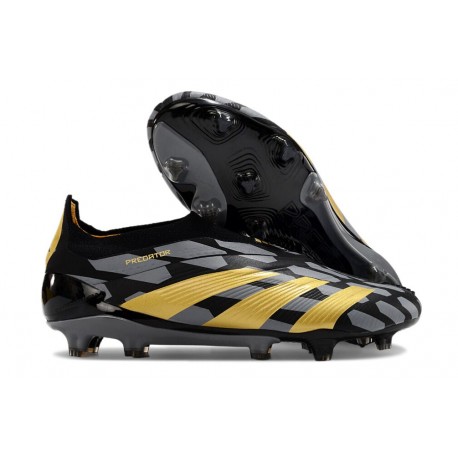 Adidas Predator Elite Senza Lacci FG Nero Oro