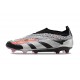 Adidas Predator Elite Senza Lacci FG Nero Argento Rosso