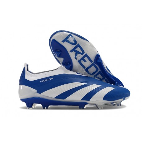 Adidas Predator Elite Senza Lacci FG Bianco Blu
