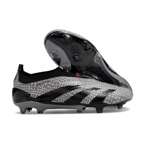 Adidas Predator Elite Senza Lacci FG Carbone Nero Core
