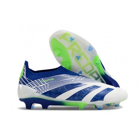 Adidas Predator Elite Senza Lacci FG Bianco Blu Verde