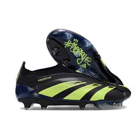 Adidas Predator Elite Senza Lacci FG Nero Verde