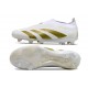 Adidas Predator Elite Senza Lacci FG Bianco Oro