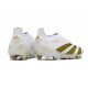 Adidas Predator Elite Senza Lacci FG Bianco Oro