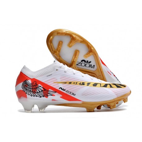 Nike Air Zoom Mercurial Vapor XV Elite FG Bianco Rosso Oro