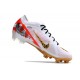 Nike Air Zoom Mercurial Vapor XV Elite FG Bianco Rosso Oro