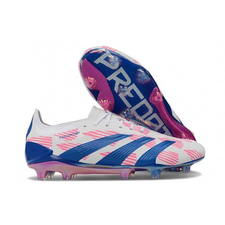 Scarpe da Calcio adidas Predator Elite FG Bianco Blu Rosa