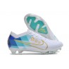 Nike Air Zoom Mercurial Vapor XV Elite FG Bianco Blu Oro