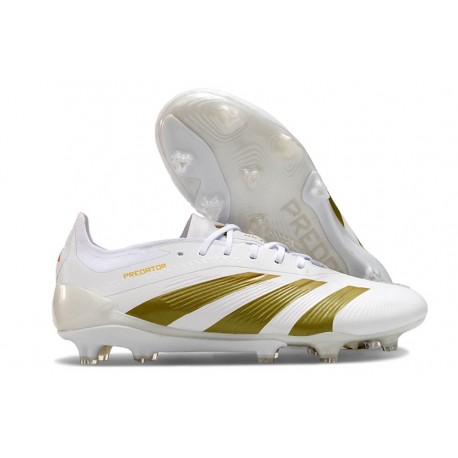 Scarpe da Calcio adidas Predator Elite FG Bianco Oro