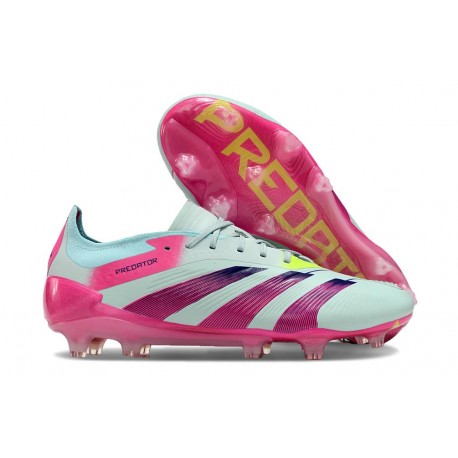 Scarpe da Calcio adidas Predator Elite FG Almost Blu Lucid Rosa Semi Giallo Solare