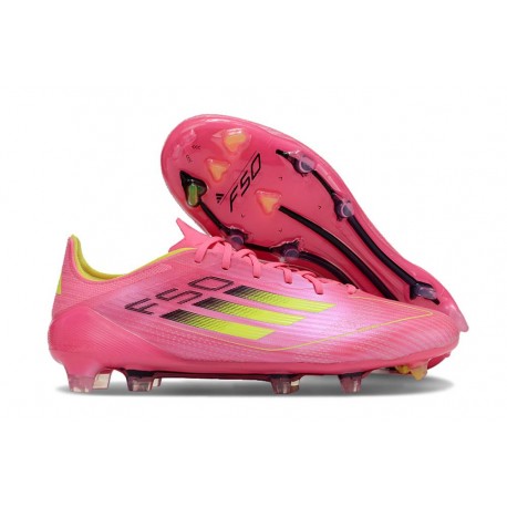 Adidas F50 Elite FG Scarpa Rosa Giallo