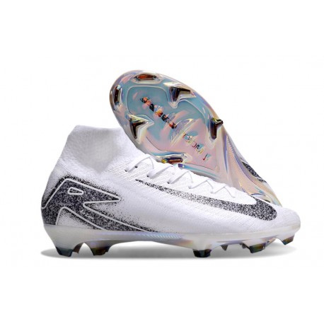 Scarpe Nike Mercurial Superfly 10 Elite FG Bianco Nero