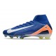 Nike Zoom Mercurial Superfly X Elite FG Blu Bianco Arancio