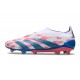 Adidas Predator Elite Senza Lacci FG Ftwr Bianco Solar Blu Solar Rosa