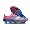 Scarpe Adidas F50+ Senza Lacci FG Solar Blu Ftwr Bianco Solar Rosa