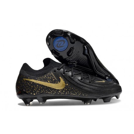 Nike Phantom Luna 2 Elite L FG Nero Oro Metallizzato