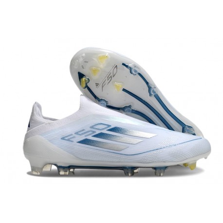Scarpe da Calcio Adidas F50 Elite LL FG Bianco Blu