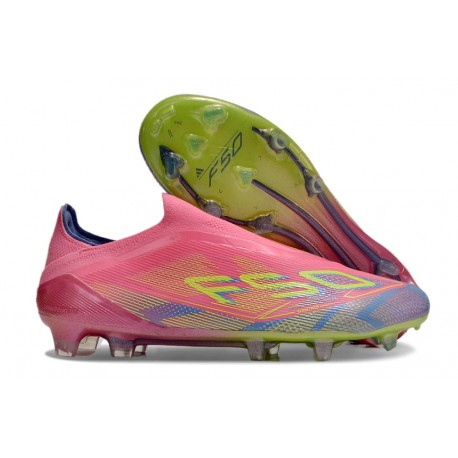 Scarpe da Calcio Adidas F50 Elite LL FG Rosa Giallo Viola