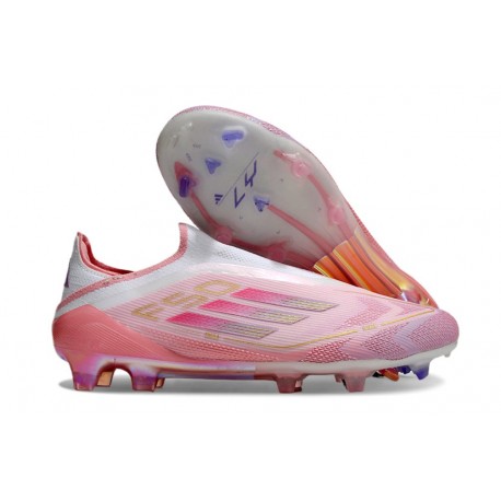 Scarpe da Calcio Adidas F50 Elite LL FG Rosa Bianco