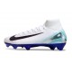 Nike Zoom Mercurial Superfly X Elite FG Bianco Blu Nero