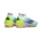 Adidas F50 Elite Mid FG Almost Blu Semi Blu Lucido Semi Giallo Solare