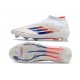Adidas F50 Elite Mid FG Scarpa Ftwr Bianco Rosso Solare Blu Lucido