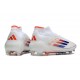 Adidas F50 Elite Mid FG Scarpa Ftwr Bianco Rosso Solare Blu Lucido