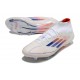 Adidas F50 Elite Mid FG Scarpa Ftwr Bianco Rosso Solare Blu Lucido
