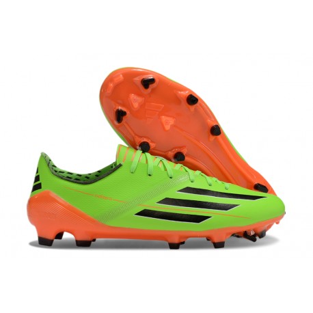Adidas F50 Elite FG Scarpa Verde Arancione Nero