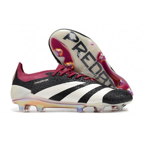 Scarpe da Calcio adidas Predator Elite FG Nero Bianco Viola
