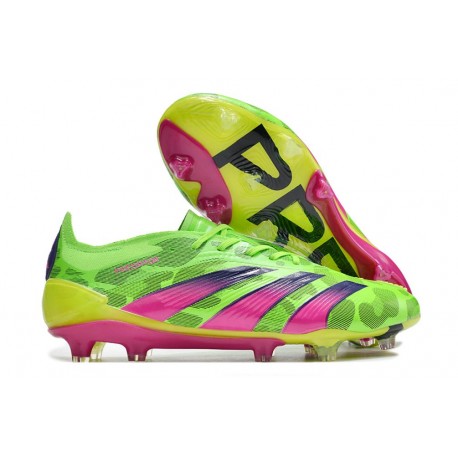 Scarpe da Calcio adidas Predator Elite FG Team Verde Solare Shock Giallo Lucid Lemon