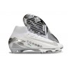 Nike Air Zoom Mercurial Superfly 10 Elite FG Bianco Argento