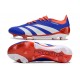 Scarpe da Calcio adidas Predator Elite FG Blu Bianco Rosso