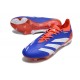 Scarpe da Calcio adidas Predator Elite FG Blu Bianco Rosso
