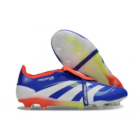 Adidas Predator Elite Foldover Tongue FG Blu Bianco Rosso