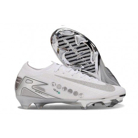 Scarpa da Calcio Nike Mercurial Vapor 16 Elite FG Bianco Argento