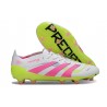 adidas Predator Elite 2025 FG Bianco Rosa Lucido Limone Lucido