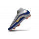 Nike Zoom Mercurial Superfly X Elite FG Argento Blu 